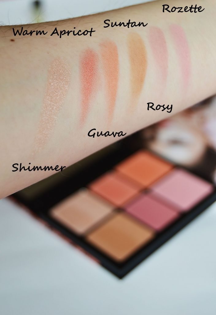 Smashbox Crush On Blush Palette Swatches